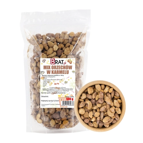 MIX orzechów w karmelu 500g