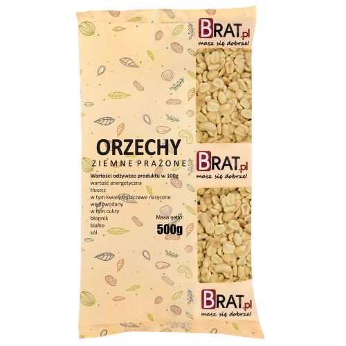Orzechy ziemne prażone niesolone 500g