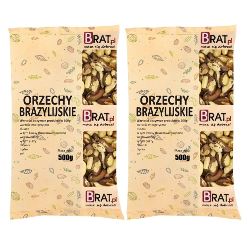 Orzechy brazylijskie 1kg (2x500g)