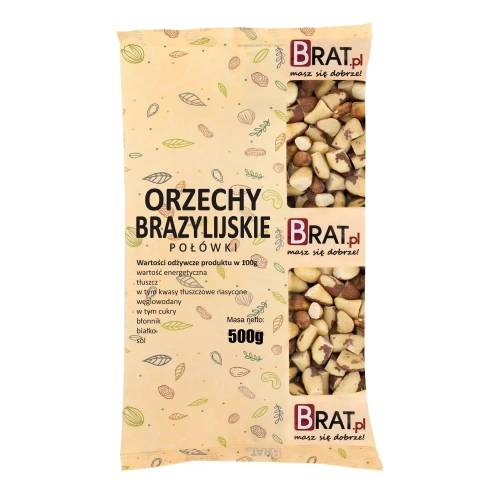 Orzechy brazylijskie połówki 500g