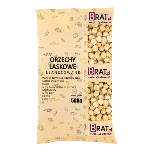 Orzechy laskowe blanszowane 500g