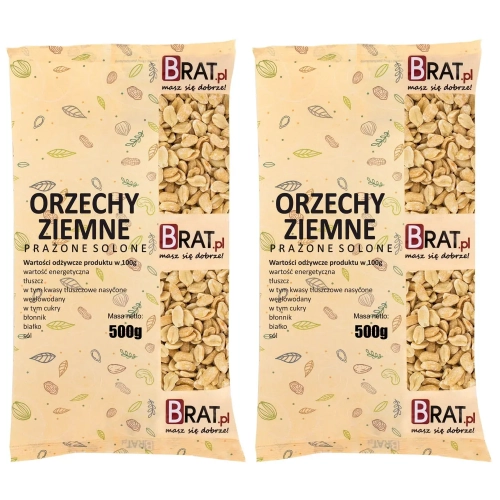 Orzechy ziemne prażone solone 1kg (2x500g)