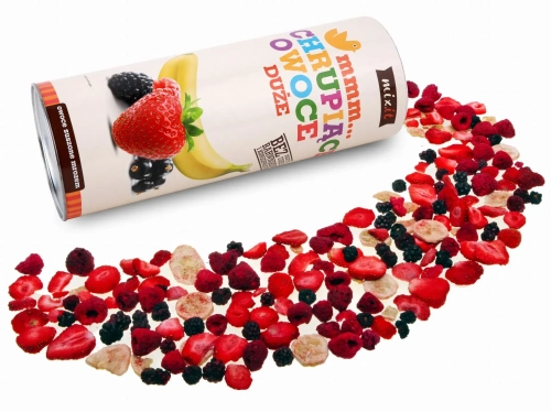 Duże chrupiące owoce liofilizowane Mix 150g