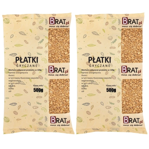 Płatki gryczane 1kg (2x500g)