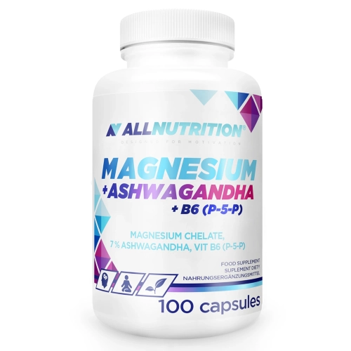Allnutrition Magnesium + Ashwagandha + B6(P-5-P) 100kap