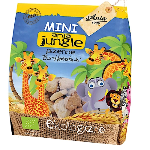 Ciastka Mini Jungle BIO 100g
