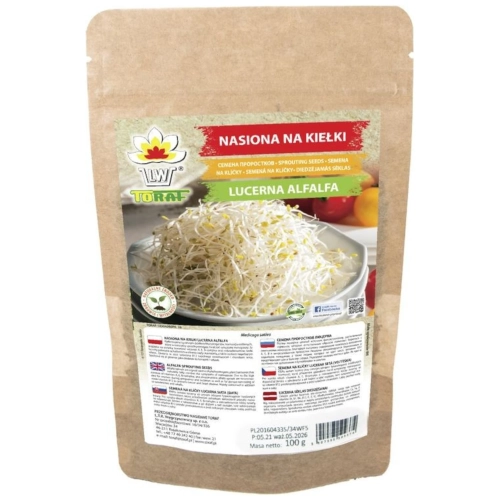 Nasiona na kiełki - lucerna ALFALFA 100g