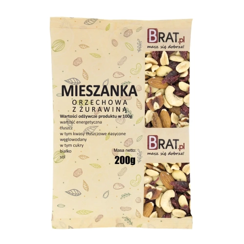 Mieszanka orzechowa z żurawiną 200g