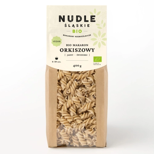 Makaron ORKISZOWY (jasny) świdry BIO 400g