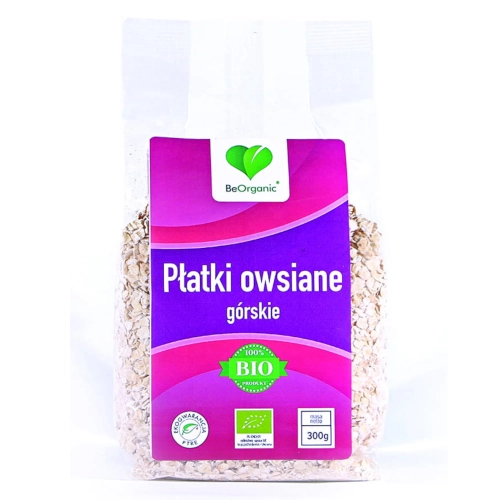 BeOrganic Płatki owsiane Górskie EKO 300g