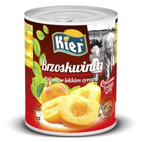 Brzoskwinia połówki w syropie 820g/480g