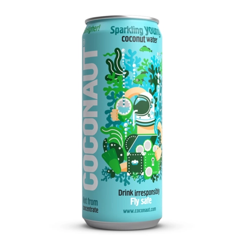 Woda gazowana z młodego kokosa 320ml