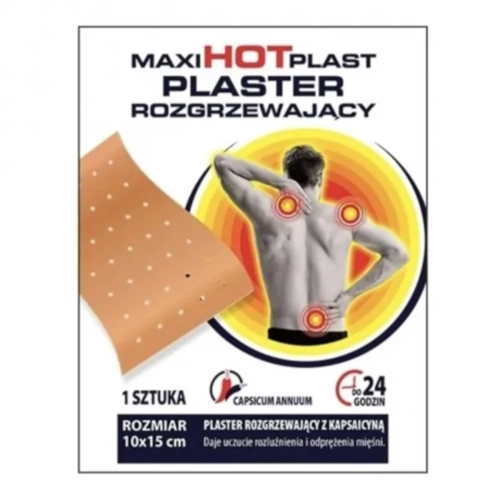 Plaster rozgrzewający z Kapsaicyną 10cmx15cm