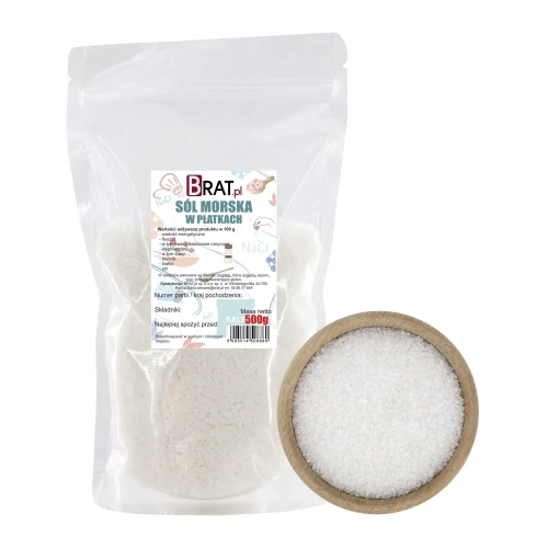 Sól morska w płatkach 500g