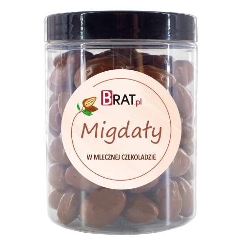 Migdały w mlecznej czekoladzie 200g