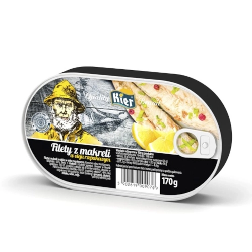 Filety z makreli w oleju rzepakowym 170g