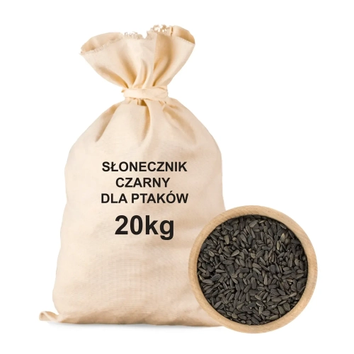Słonecznik czarny dla ptaków 20kg