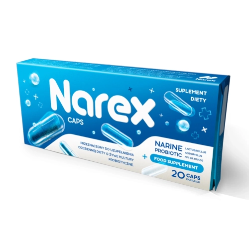 Narex Caps Probiotyk Narine 180 mg 20 kapsułek 