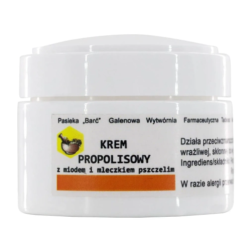 Krem propolisowy z miodem i mleczkiem pszczelim 50ml
