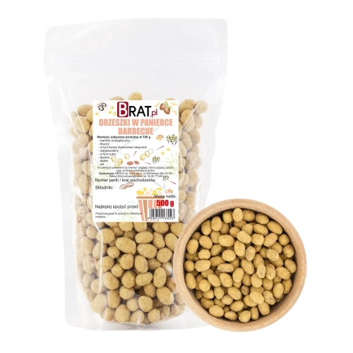 Orzeszki w panierce barbecue 500g