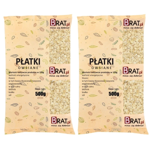  Płatki owsiane 1kg (2x500g)