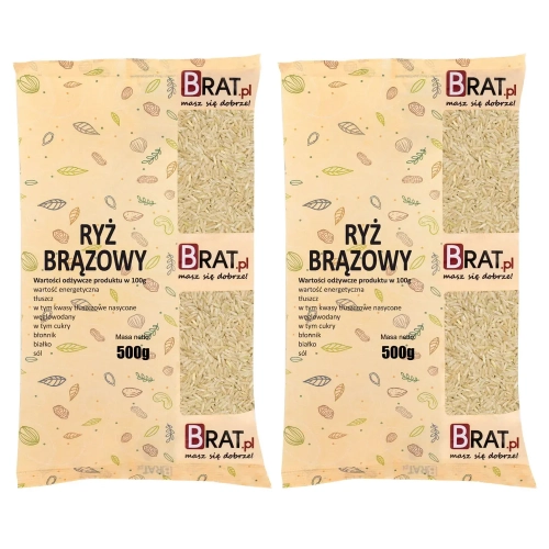 Ryż brązowy 1kg (2x500g)