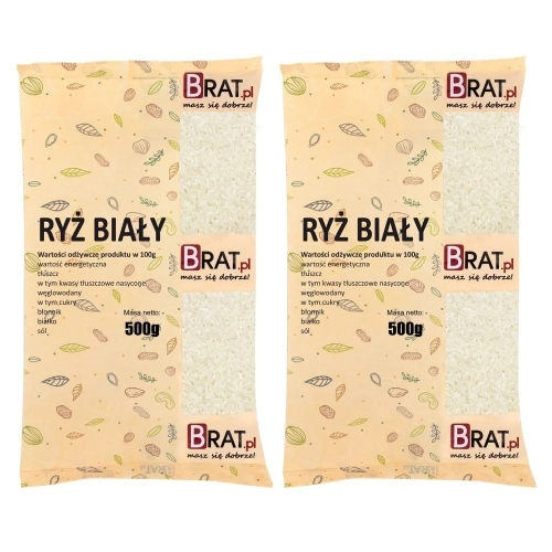 Ryż biały 1kg (2x500g) | Sklep BRAT.pl