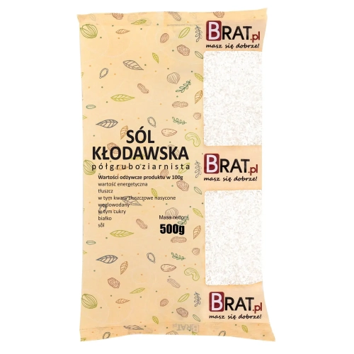 Sól kłodawska półgruboziarnista Brat.pl 500g