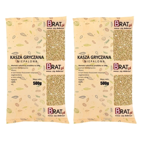 Kasza gryczana niepalona 1kg (2x500g)