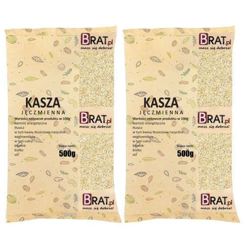 Kasza jęczmienna średnia 1kg (2x500g)