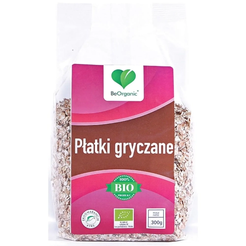 BeOrganic Płatki gryczane EKO 300g