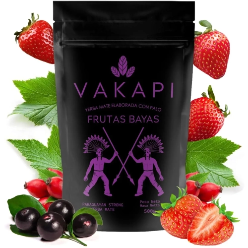 Yerba Mate Vakapi Frutas Bayas 500g 