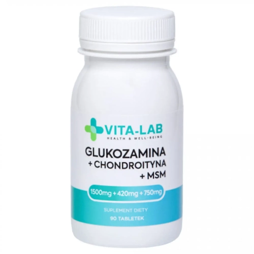 VITA-LAB Glukozamina + Chondroityna + MSM 90tab