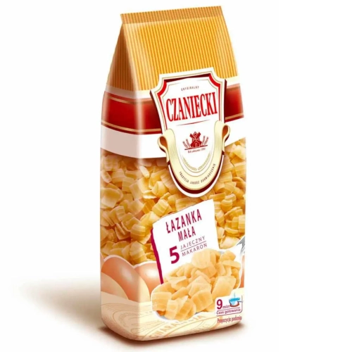 Makaron Czaniecki 5-jajeczny Łazanka mała 250g