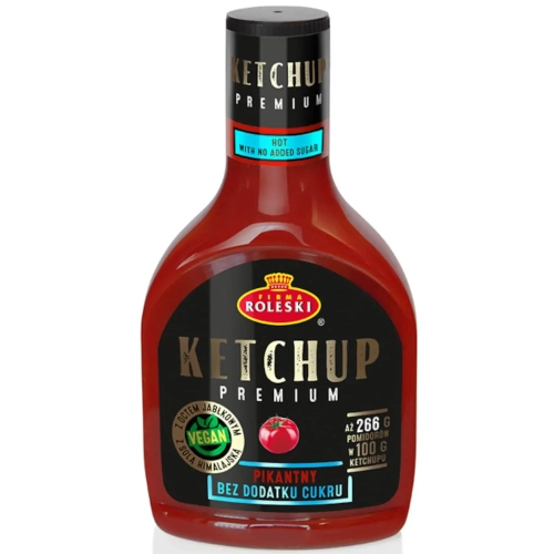 Ketchup Pikantny Premium bez dodatku cukru 425g