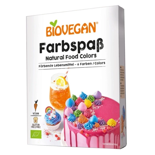 Barwniki spożywcze bezglutenowe BIO 6×8g