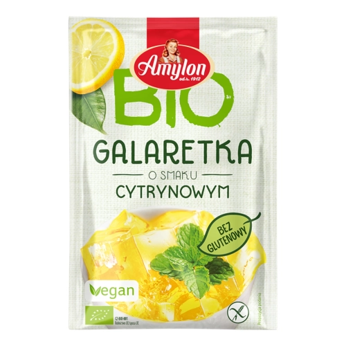 Galaretka agar cytrynowa bezglutenowa BIO 40g