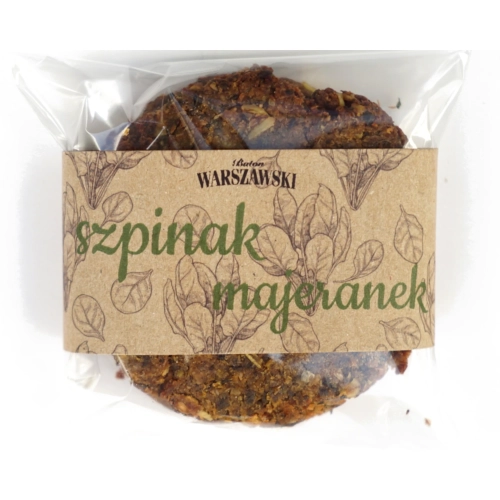 Ciastko Warszawskie - Szpinak i majeranek 60g