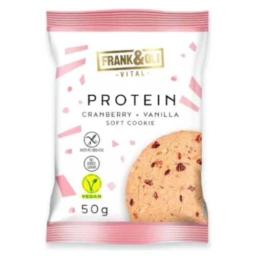 Miękkie ciasteczko PROTEIN Żurawina i wanilia 50g