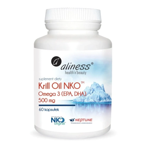 Krill Oil NKO Omega3 z Astaksantyną 500mg 60kap
