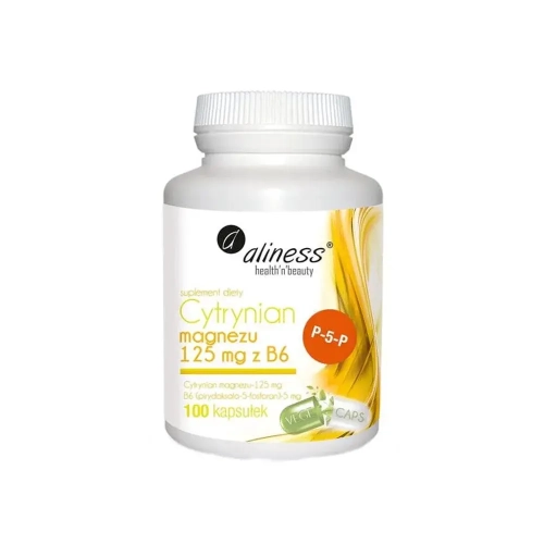 Cytrynian Magnezu 125mg z B6 100kap