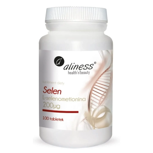 Selen L-selenometionina 200µg 100tab - ALINESS
