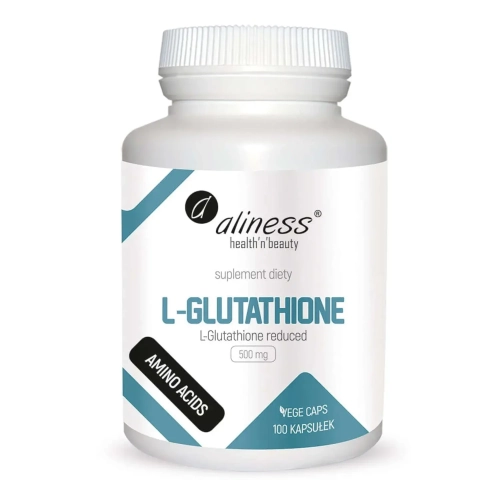 L-Glutathione reduced 500mg 100 kaps - ALINESS