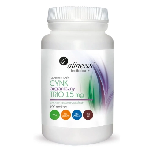 Cynk organiczny TRIO 15mg 100tab