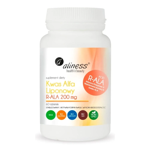 Kwas Alfa Liponowy R-ALA 200mg 60tab