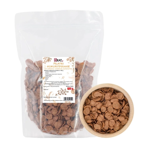 Płatki kukurydziane o smaku czekoladowym 400g