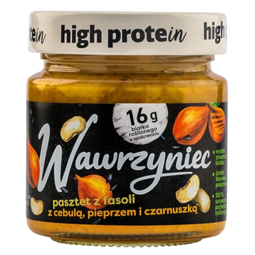 Pasztet z fasoli z cebulą pieprzem i czarnuszką 180g