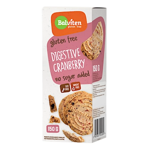 Herbatniki owsiane z żurawiną 150g Bezglutenowe