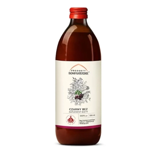 Sok z Czarnego Bzu 500ml - Produkty Bonifraterskie