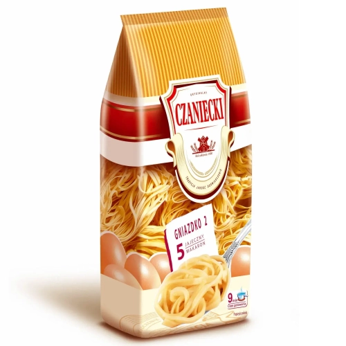 Makaron Czaniecki 5-jajeczny Gniazdko NR2 500g